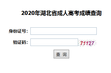 湖北大学成教本科成绩查询